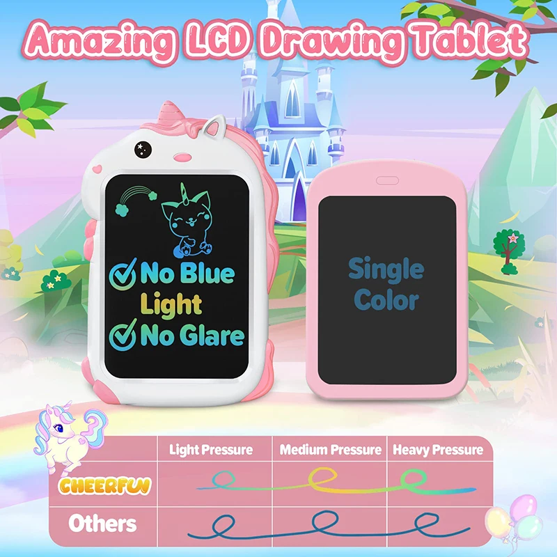 Cartoon Handwriting Pad Kawaii School Supplies Cute LCD Screen Writing Tablet Doodle Board