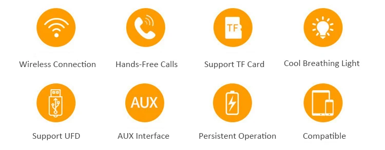 Mini portable wireless support UFD TF card FM with radio for mobile phone/pad/tablet/PC high fidelity mobile speaker