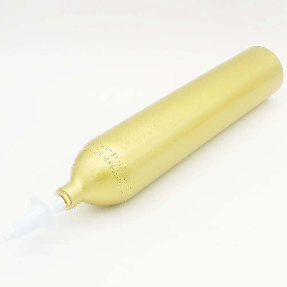 High quality  reusable aluminum co2 gas cylinder 0.95L/580g co2 cream charger PCP air gun