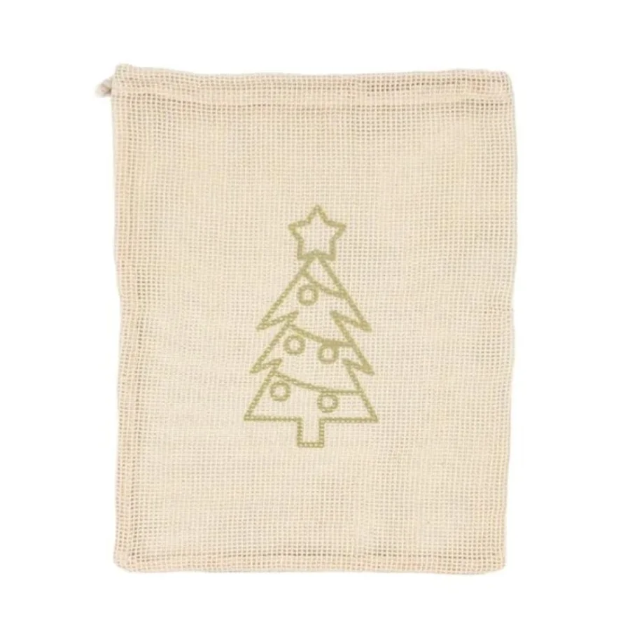 Grocery Shopping Net Tote Washable Biodegradable Eco Friendly GOTS Reusable Produce Drawstring Pouch Organic Cotton Mesh Bags