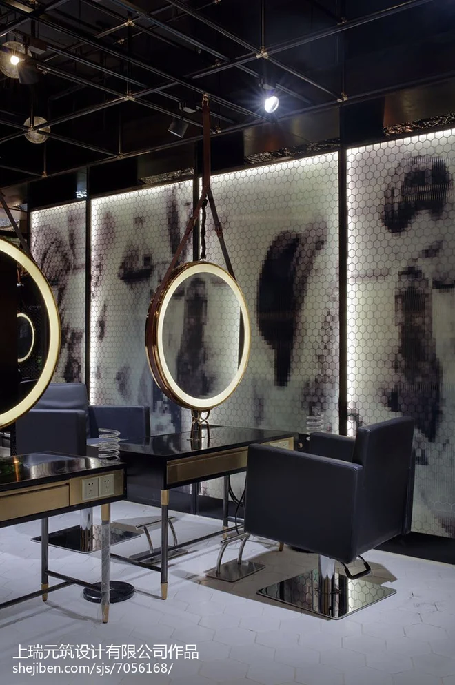 Goodway salon mirror station with mirror beauty led hair salon mirror