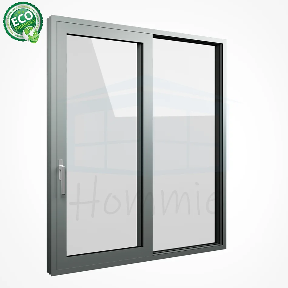 Hurricane Proof Patio Impact Large Glass Exterior Balcony Thermal Break Aluminum Sliding Doors Miami NFRC