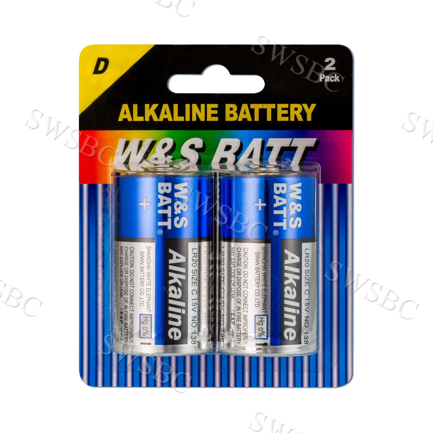 BEST QUALITY W&S BATT BRAND ALKALINE  BATTERY LR20 D size