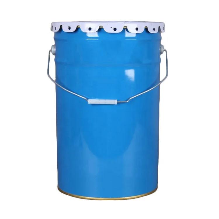 UN 25L round metal pail bucket barrel drums manufacture empty tin paint pail and steel drums