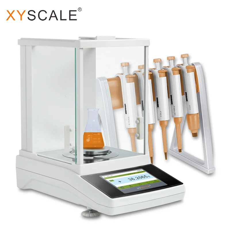 0.0001g 100g internal calibration analytical balance with touch screen