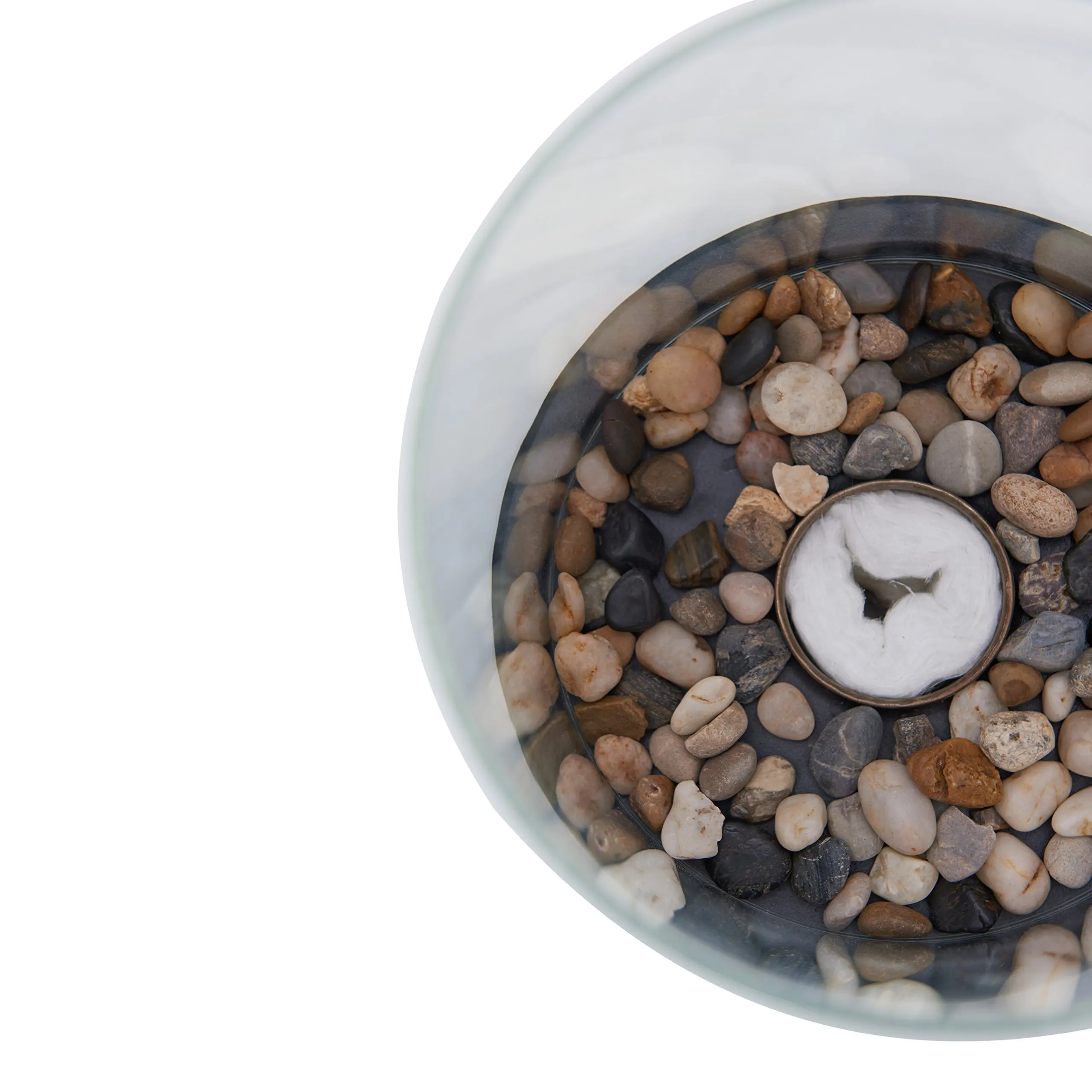 Factory Supply Fire Pit Bio Ethanol Fireplace Round Glass Fireplace Mini Portable Fireplace