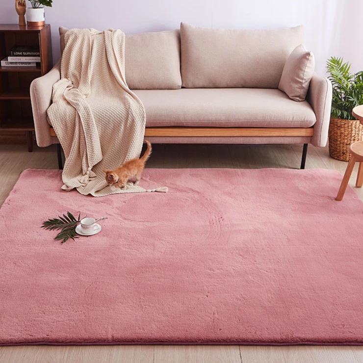 Hot sale living room carpet soft Faux Rabbit Fur carpet rug fluffy luxury carpet for Home Decoration
