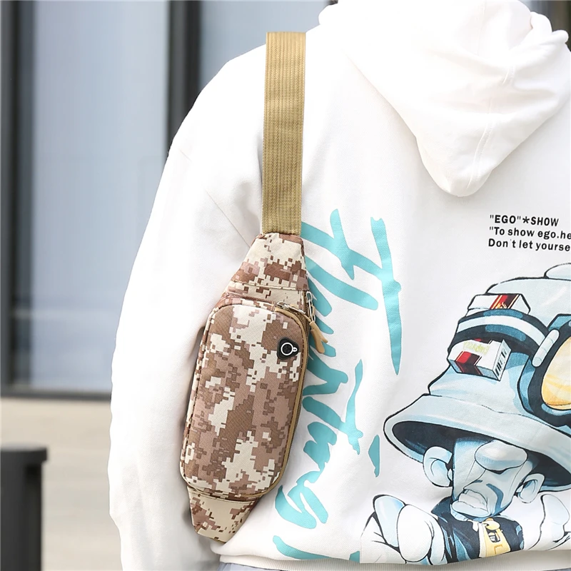 Wholesale Waist Bags Men Camouflage Belt Bag Travel Casual Tactical Fanny Pack Wallet Hiking Chest Bag Outdoor Custom