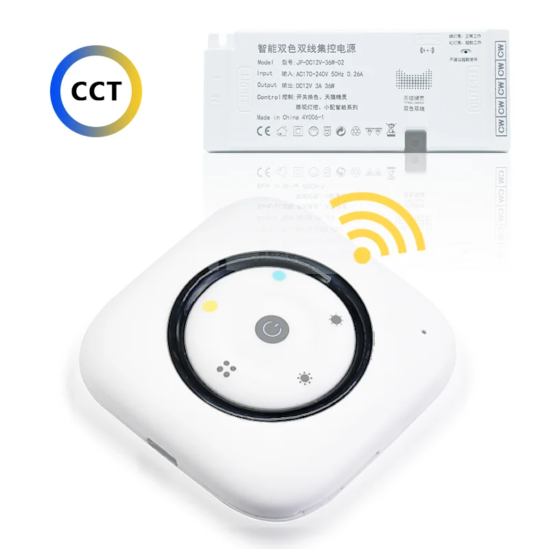 DC 12 В RF беспроводной светодиодный контроллер Кнопки cct Мини Диммер для освещения шкафа