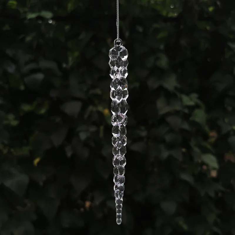 2407 zhikou manufacturers supply acrylic multi-section simulation ice bar pendant Christmas tree  wedding decorati