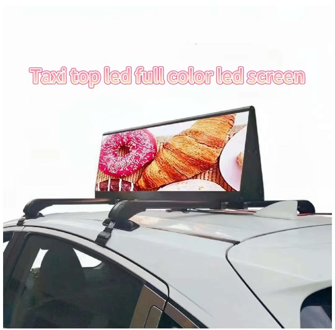 P2.5 P3 P4 P5 Outdoor IP65 Waterproof Programable Taxi Top Roof Led/taxi Top Led Screen/advertising Display For Car