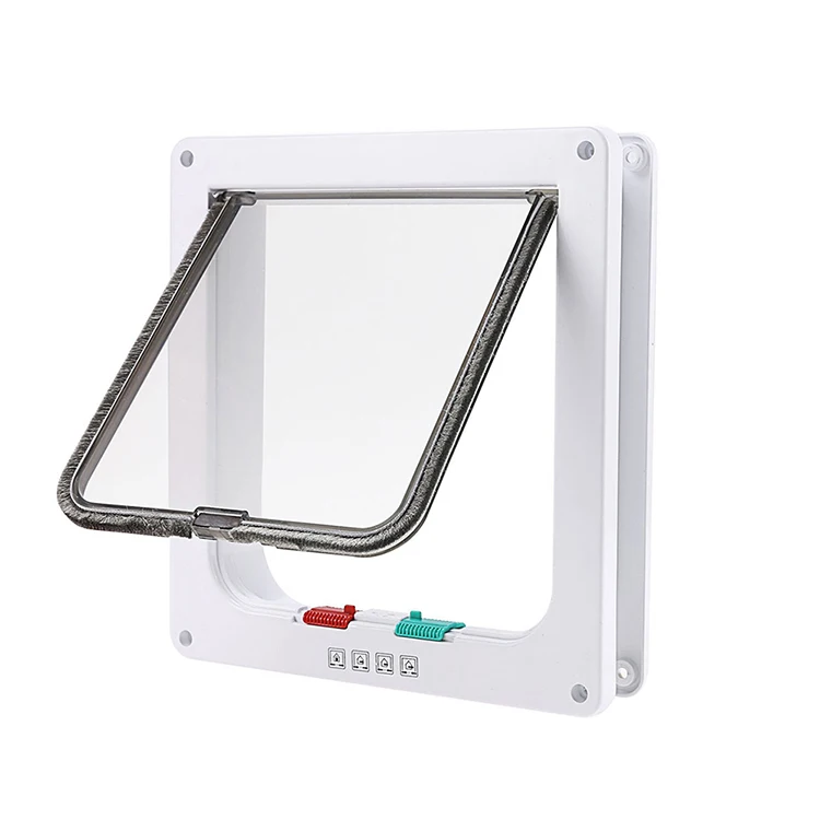 Cat Mate 4 Way Locking Cat Flap with Door Liner White