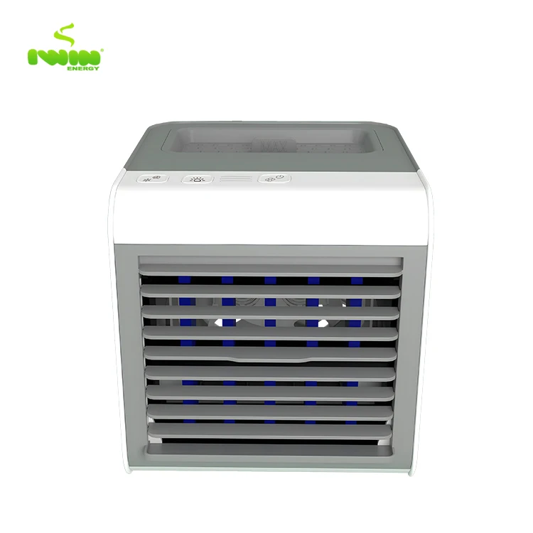 Mini USB Portable Air Cooler Fan Air Conditioner Light Desktop Air Cooling Fan Humidifier Purifier for Office Bedroom
