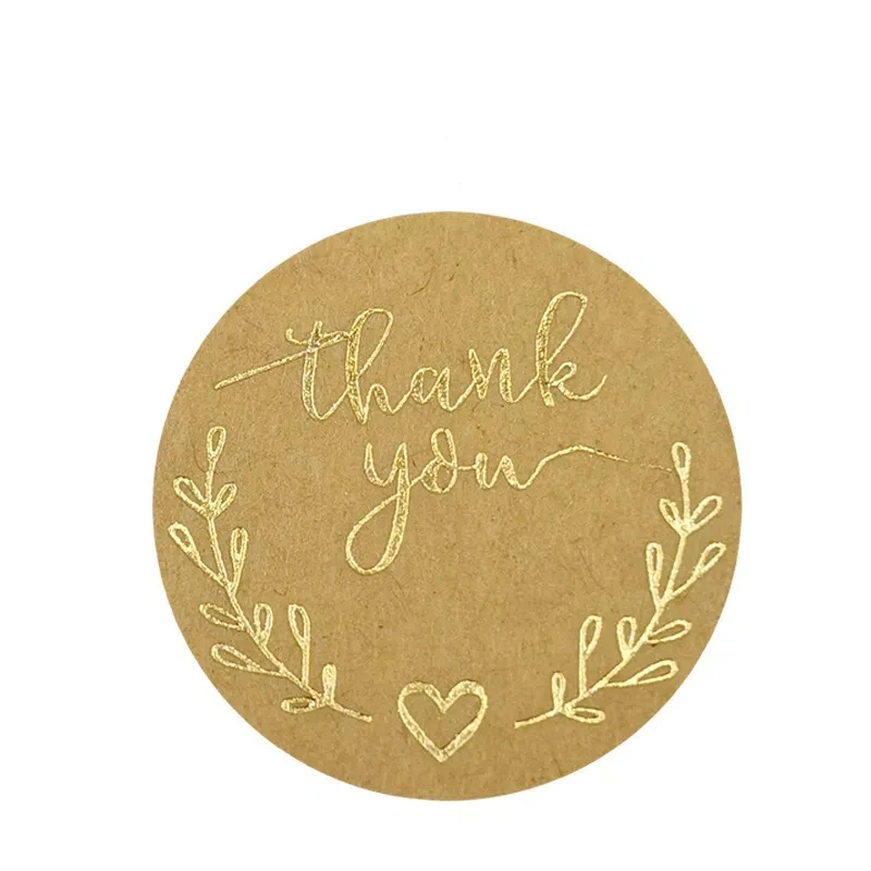 Custom Logo Adhesive Sticker label sealing self-adhesive sticker for gift decoration shopping