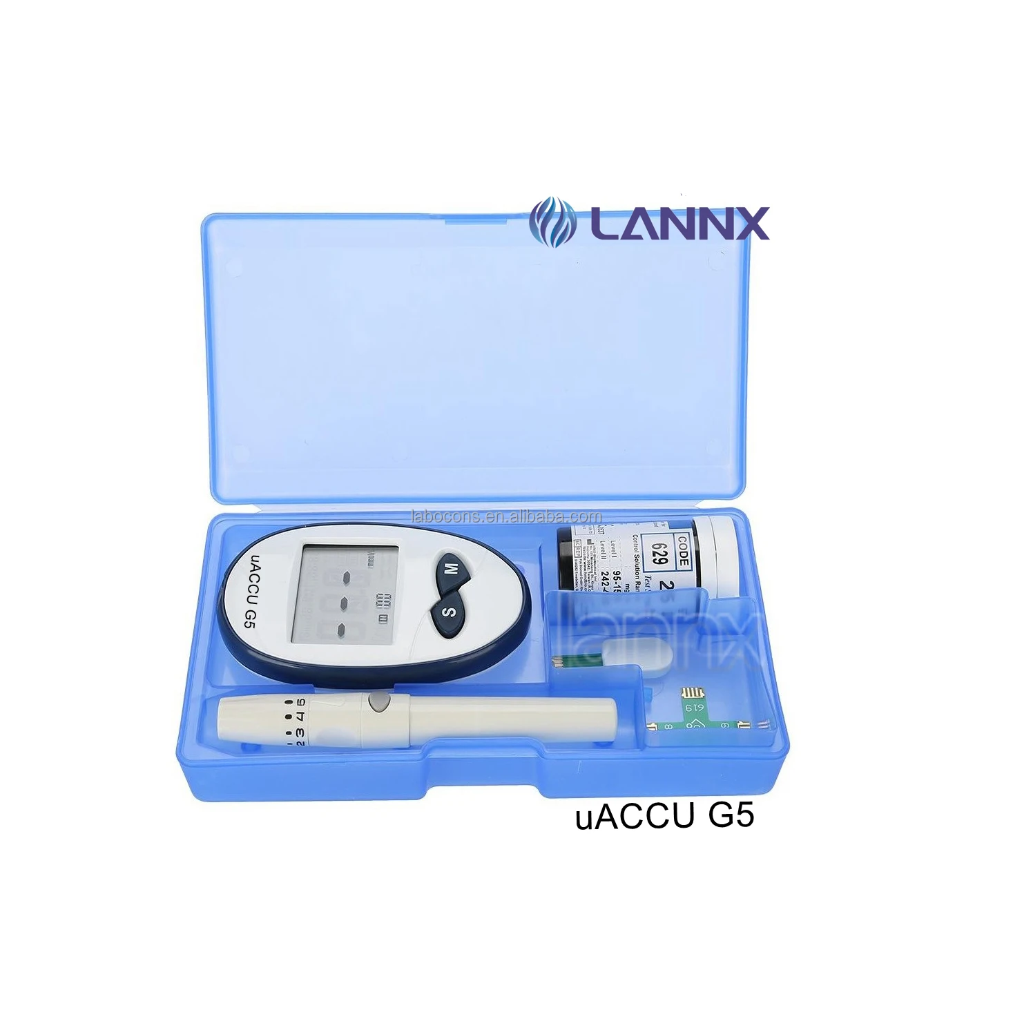 LANNX UACCU G5 Wholesale Glucometros Diabetic Use Blood Glucose Test Strips Continuous Monitoring CGM Blood Glucose Monitor