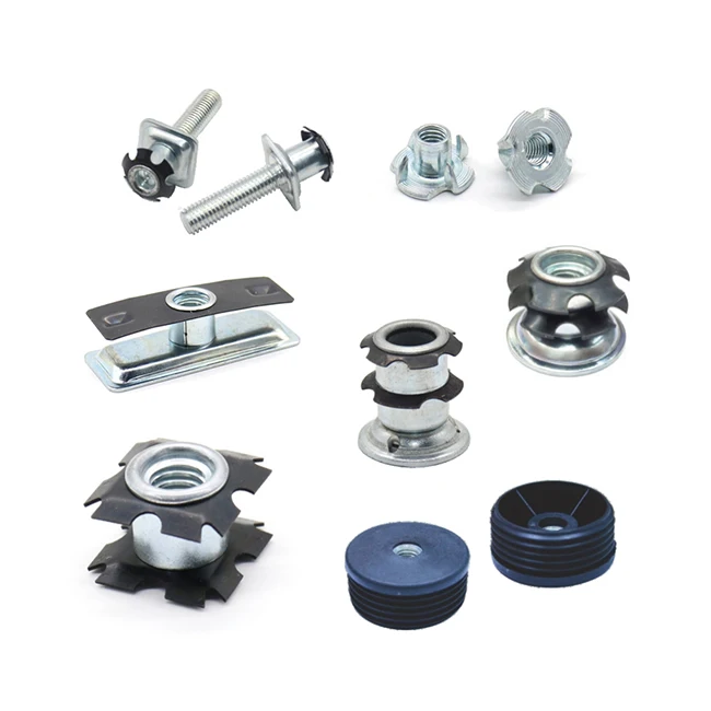 REACH  8 series 320 SKU M6 M8 M10 M12 M16 Wooden table chair sofa leg Pipe to Casters connection Threaded connecting insert nuts