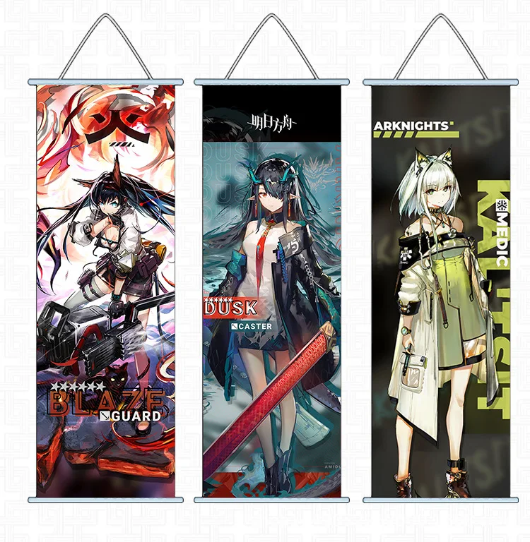 Hot Selling Anime Jujutsu Kaisen Demon Slayer Game Print Wall Poster Scroll Hanging Pictures
