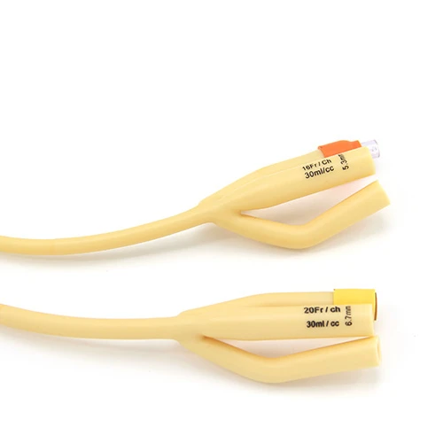 3-way Latex Foley Catheter plastic valve