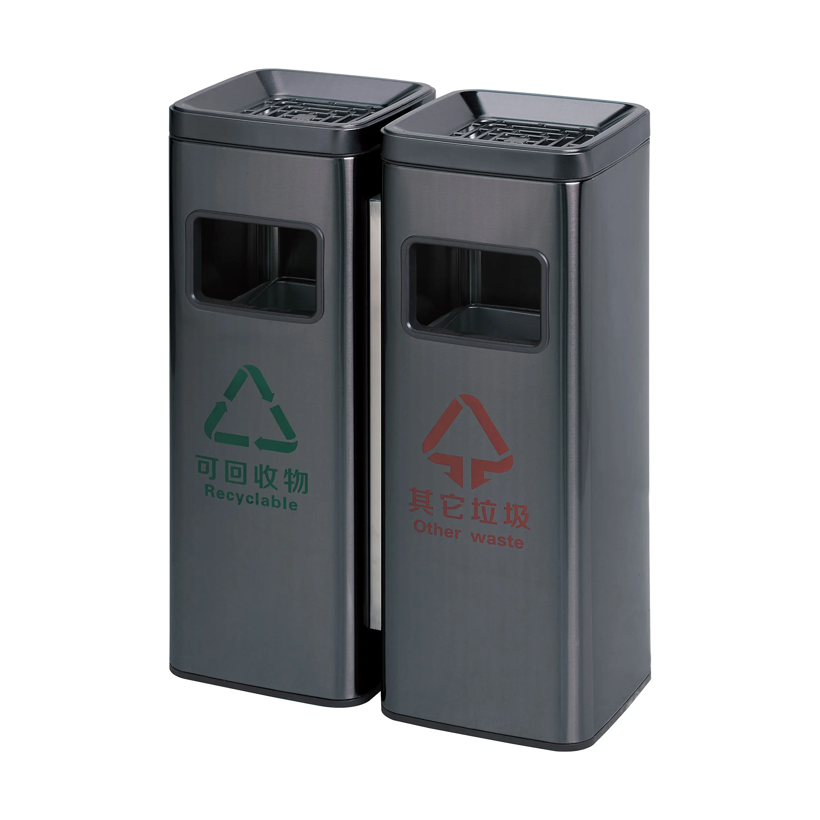 Wholesales Dustbin Recycling Trash Garbage Can Waste Sorting Bin Trash Recycling Can