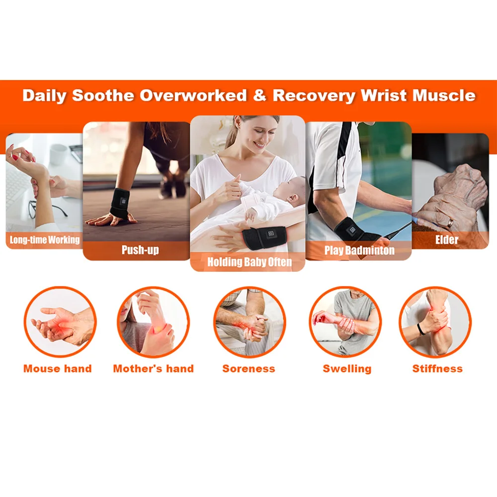 New Product LED Light Therapy Hand Massager with Waist Hammer Feature Massage Products