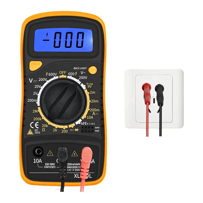 Digital Multimeter Esr Meter Testers Intelligent Automotive Electrical Dmm Transistor Peak Temperature Tester