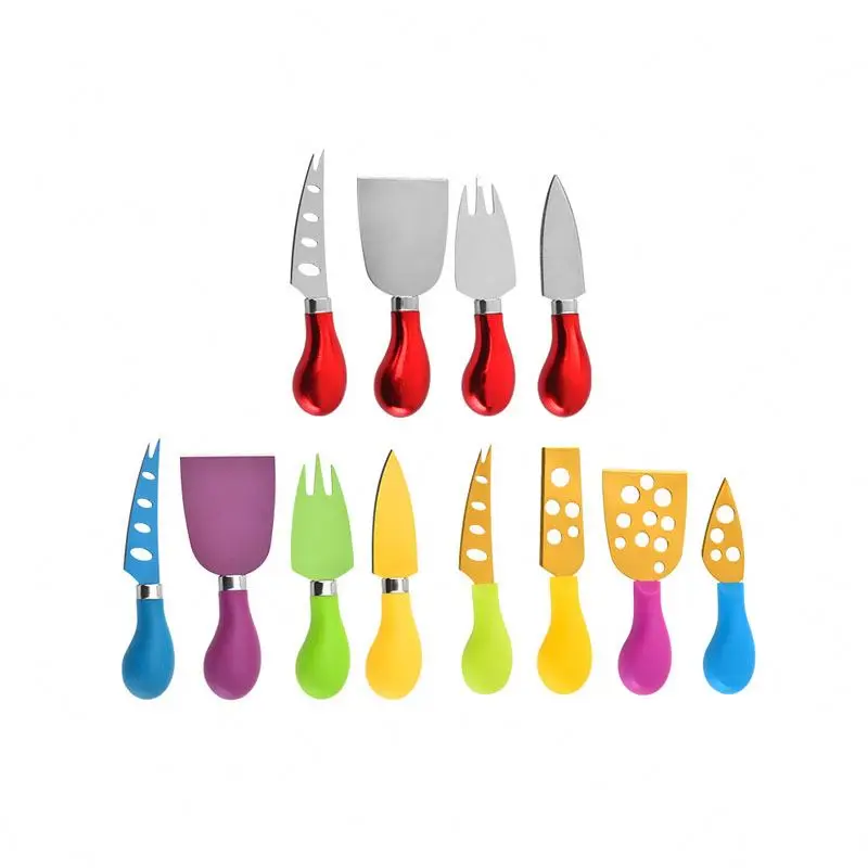 Multipurpose PP Handle Golden Blade Stainless Steel Mini Cheese Knives Slicer Butter Knife Spreader Baking Tools