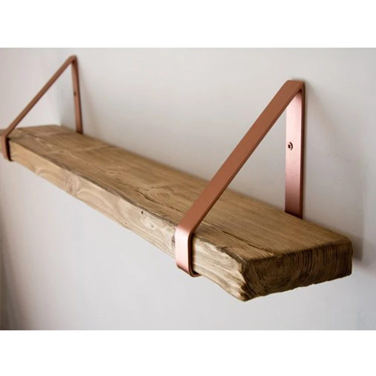 Hot sales rustic  ledge boho hanging antique wall shelf Floating Wood Shelf Wall Mounted , Rustic Wood hanging Wall bath Shelf