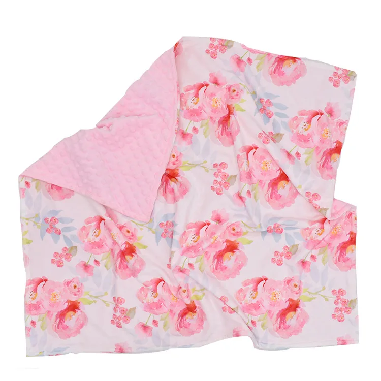 
Child Kids Printed Minky Throw Blanket Plush Fleece Cozy Warm Kids Baby Minky Dotted Blanket Kids Minky Plush Throw Blanket 