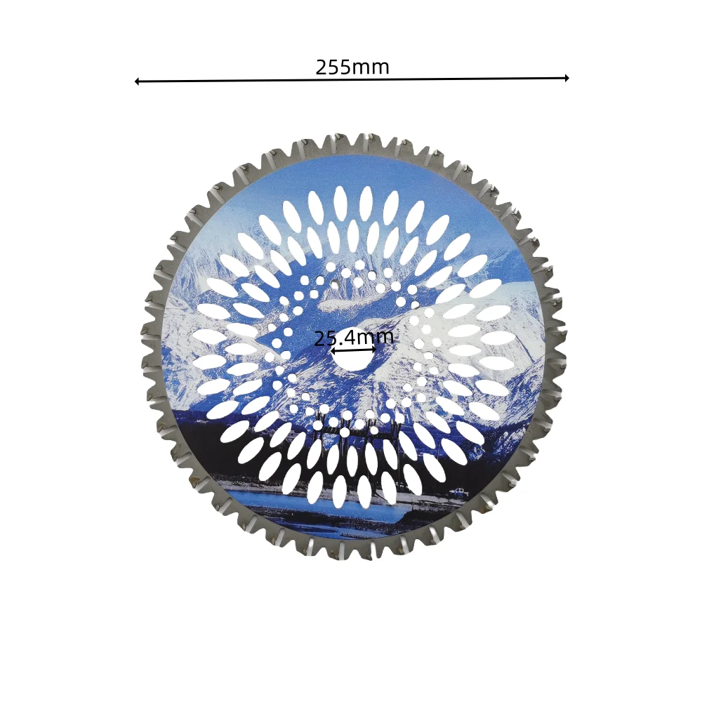 General Purpose 255mm 40T Carbide Tipped Circular Cutting Discs For Grass Brush Cutter Blade