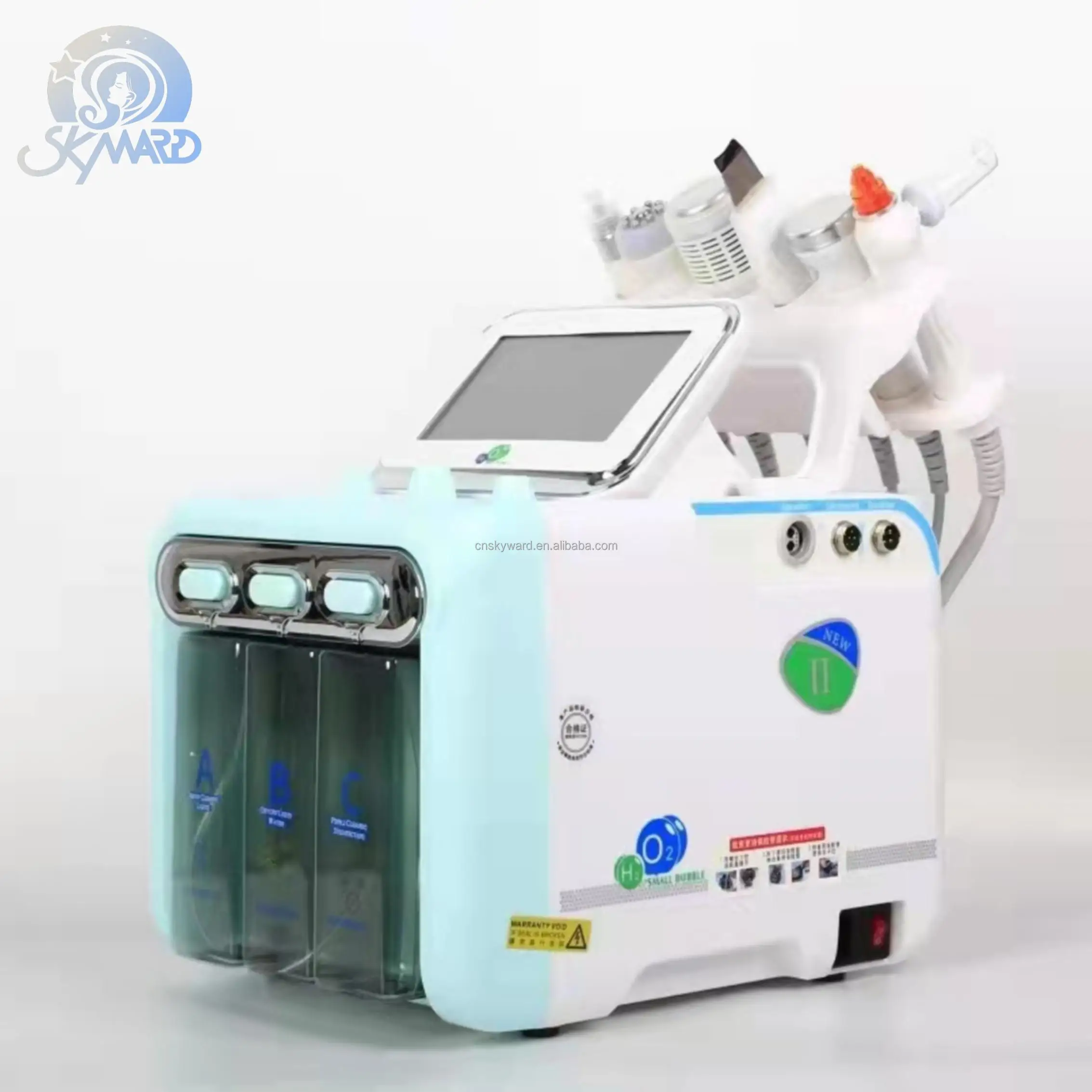 Dropshipping Products 2022 Hydro Derm Facial 6 In 1 Microdermabrasion Machine Oxygen Facial Water Oxygen Facial Beauty Equipment