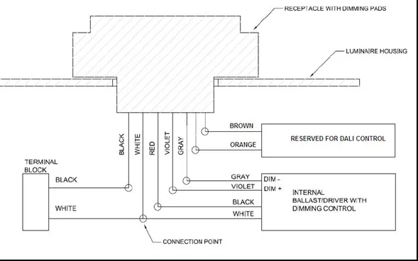 NEMA socket street lighting 7pin nema base