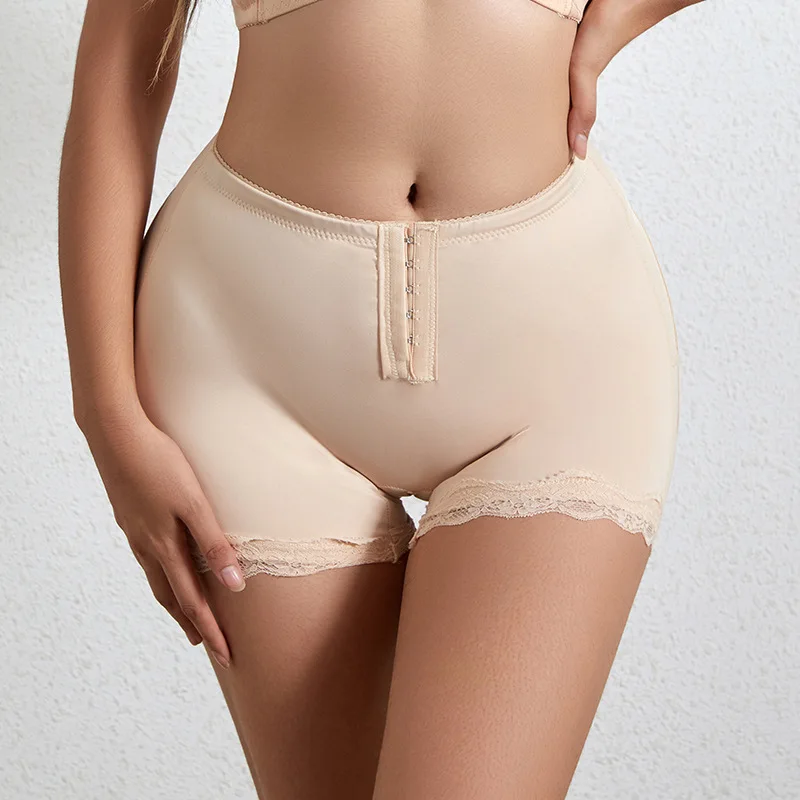 Body Shapewear Women Butt Lifter Mid-rise Boyleg Slimming Sheath Plus Size S-6XL Standard Adults Knitted Shapers Powernet / Lace