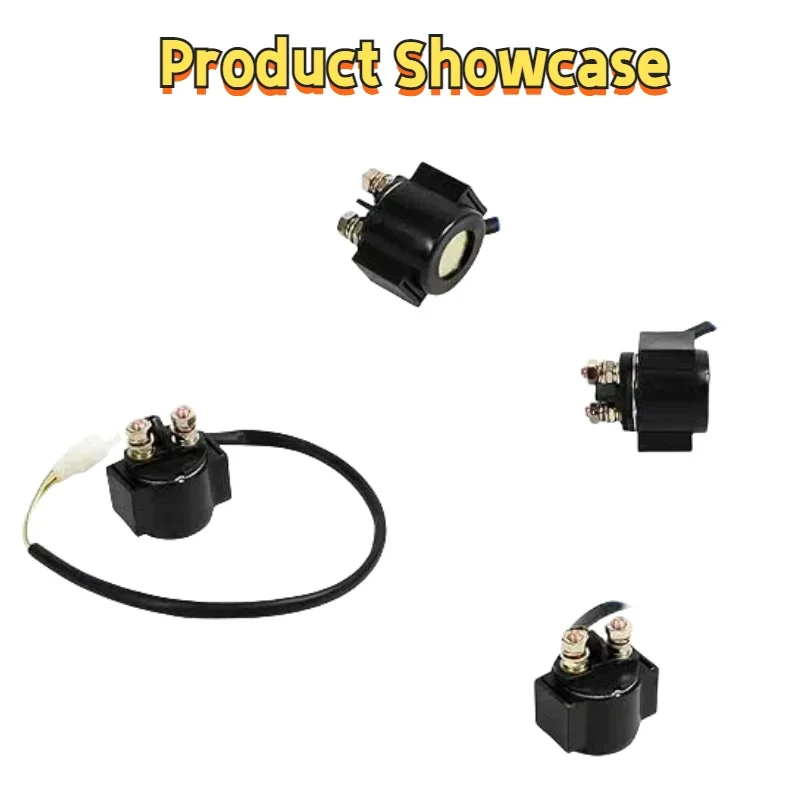 Motorcycle Motorbike ATV Pit Bike Starter Relay Solenoid Switch for Scooter ATV Dirt Bikes Go Kart