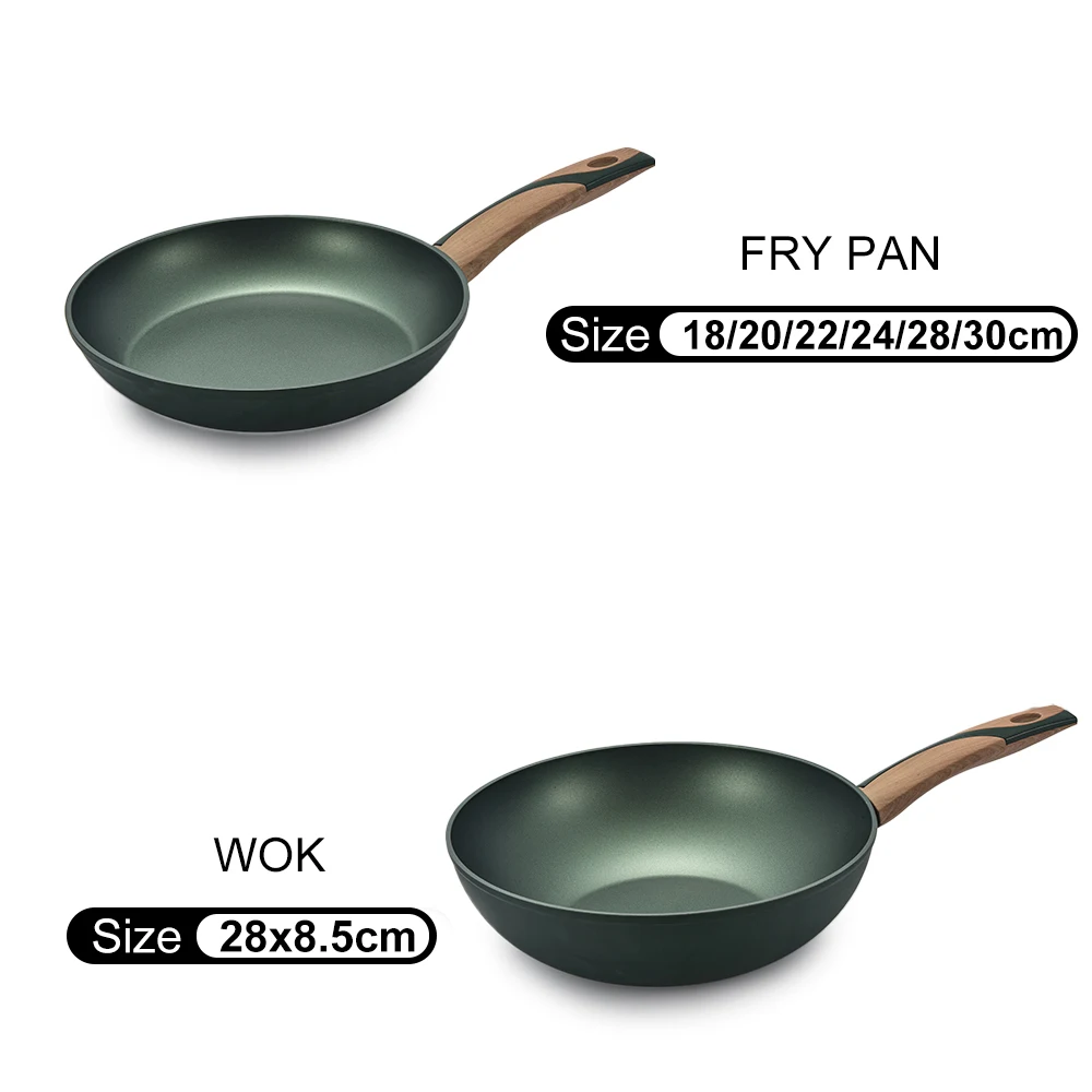 Smartpan Oem 10 шт. антипригарных сковородок набор кухонной посуды приготовление пищи из алюминия