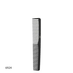 Black Straight Hair Antistatic Combs Salon Hairdressing Carbon Fiber Comb For Barber Hair Cutting