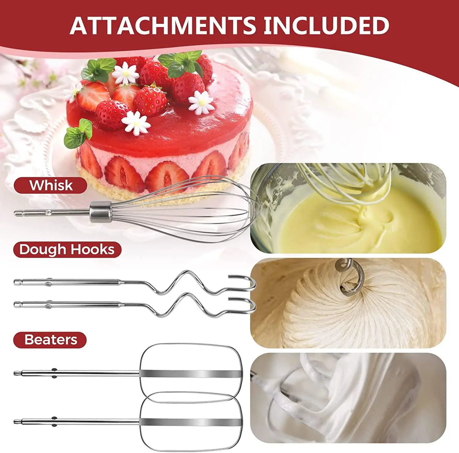 CX-6678 3 in 1 kitchen mixer machine New ABS Plastic mixing food mixer Electrical standmixer