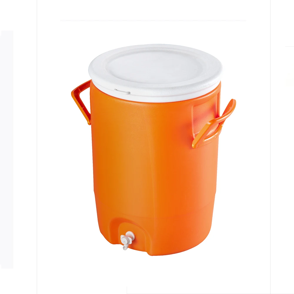 8L/20L plastic round rolling dry walk in black cooler rapid refrigerator beverage can cooler outdoor use fishing cooler