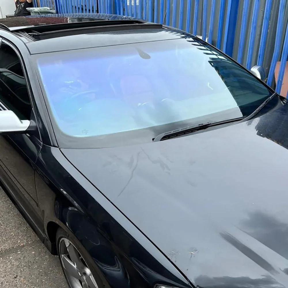 sunshade self adhesive pdlc anti fog reflective chameleon car custom tint colors automatic solar window film