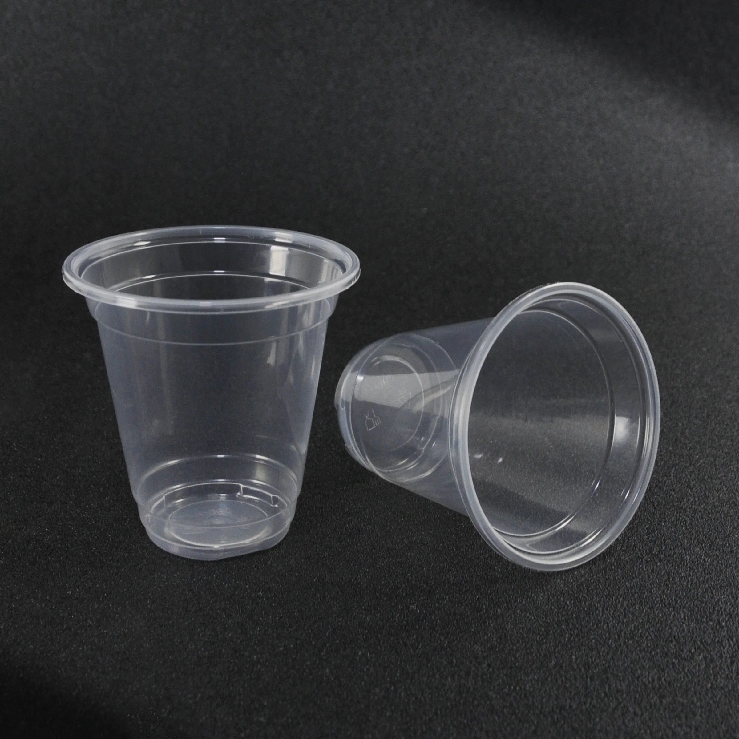 PP Disposable Plastic Boba Cup Custom With Lids 12oz 360ml