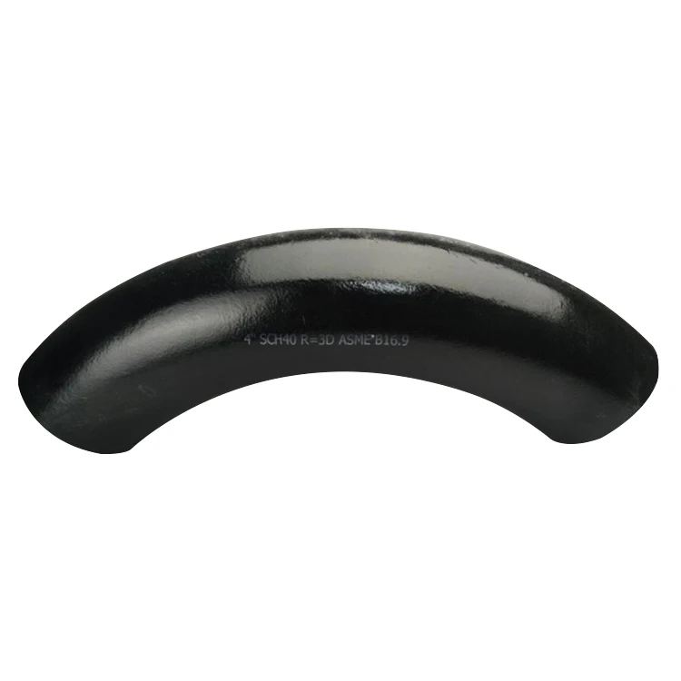 ASME B16.9 A234 SCH 40 Butt Welded Pipe Ftiings 90 Degree Welding Carbon Steel Seamless Elbow