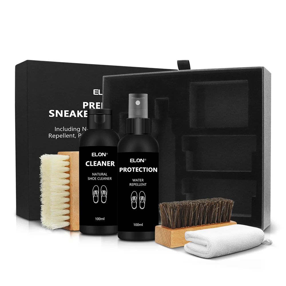 OEM ODM Wholesale Shoe Cleaner Eco-friendly 100+100ml Sneaker Cleaner Foam Waterproof Agent Shoe Cleaner With Brush And Towel