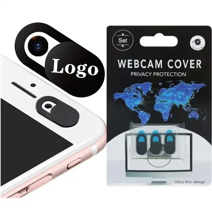 Universal Camera Lens Webcam Cover Custom Logo PC Laptop Phone Antispy Sliding Webcam Privacy Cover Corporate Gift