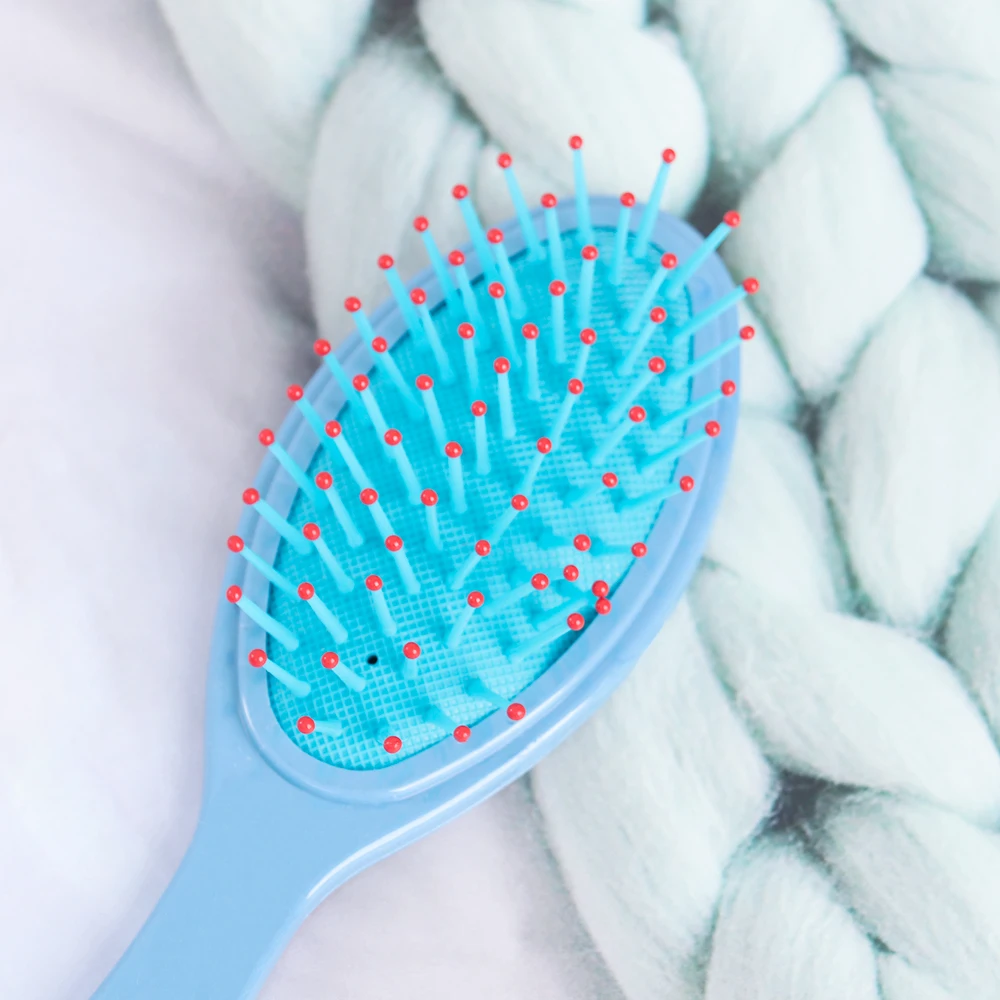 Yifan NANA Kids Children Baby Girls Detaging Hair Brush Customized Pattern Printed Oversize Cool Hard Hair Brush