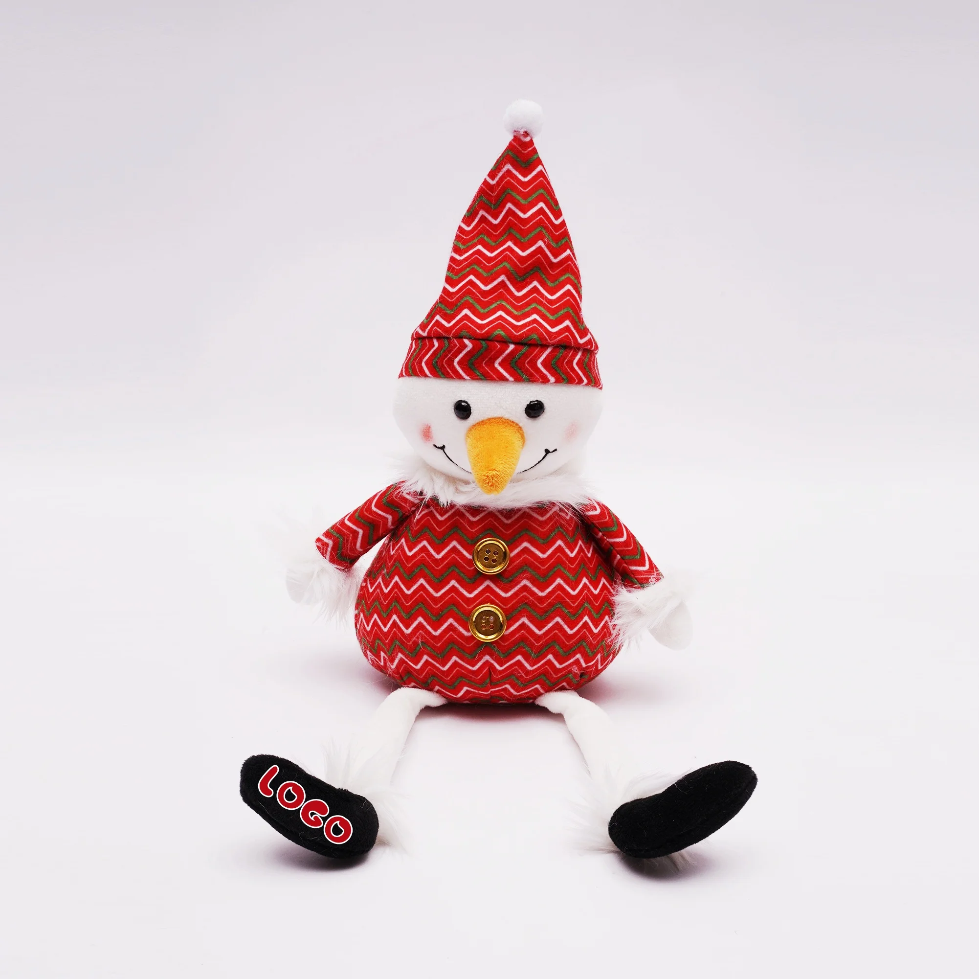 OEM/ODM wholesale High quality custom Christmas snowman plush toys Custom size and logo plush toys Custom holiday gifts