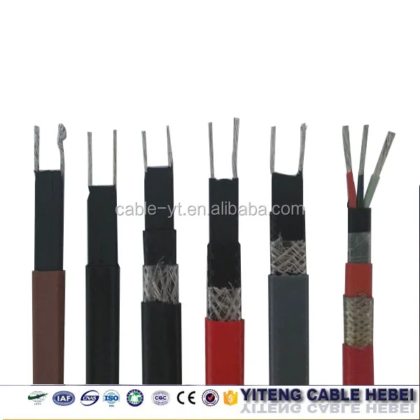 18W 35W 65W self regulating heating cable 220v heating cable for heat tracing