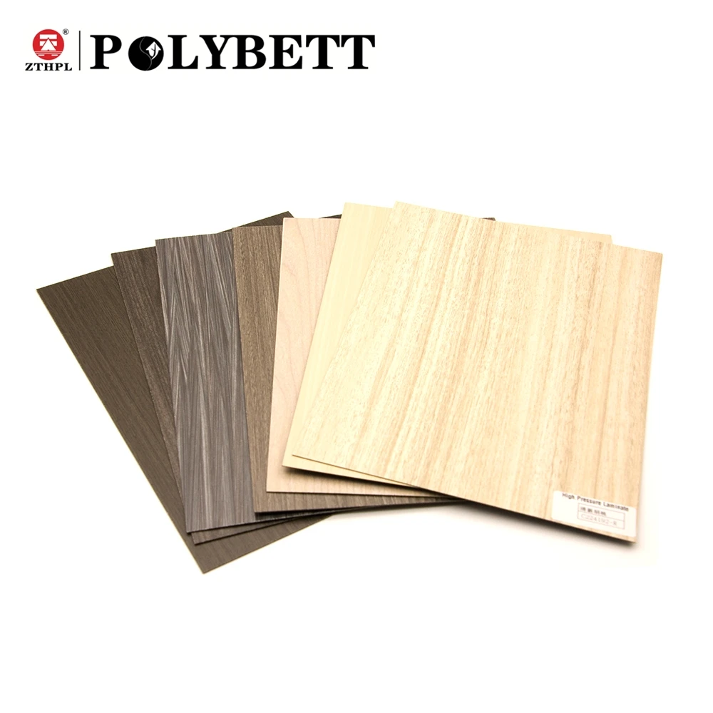 Competitive Price Wood Grain 0.6mm 0.7mm 0.8mm 1mm Thick Hpl High Pressure Laminate Sheets for Office Furniture