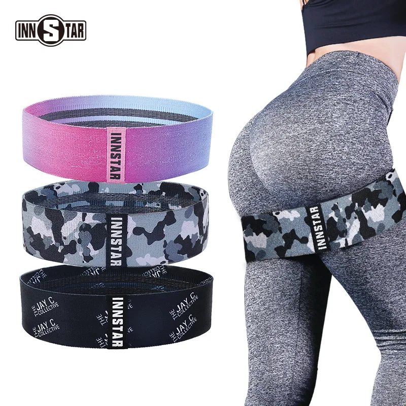Wholesale Hip Leopard Printed Fabric Resistance Band Booty Bands