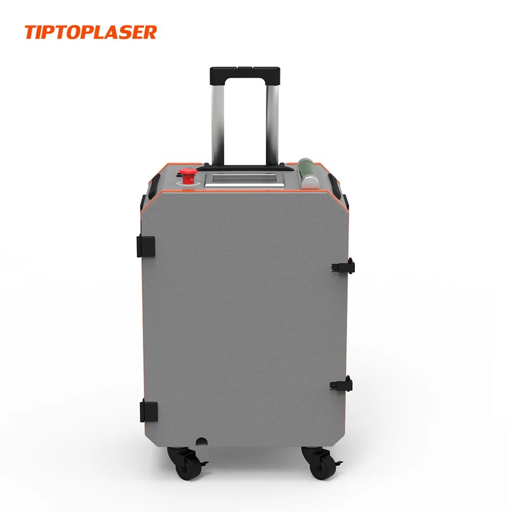 JINAN TIPTOPLASER mini portable laser cleaning machine 100W 200W portable 100w laser cleaning machine