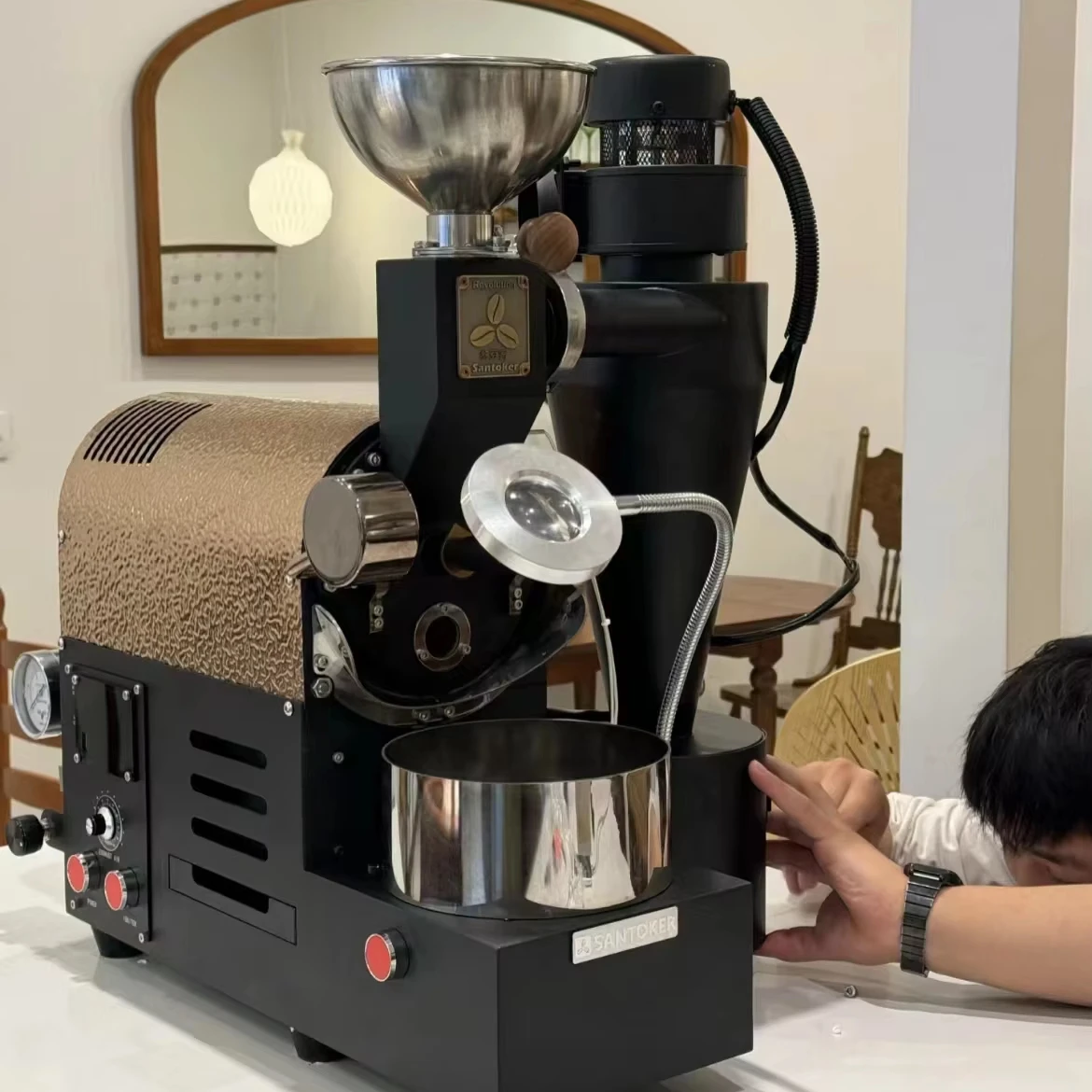 SANTOKER R200  300g electric coffee roaster Bluetooth tostadora de cafe coffee toaster sample coffee roaster