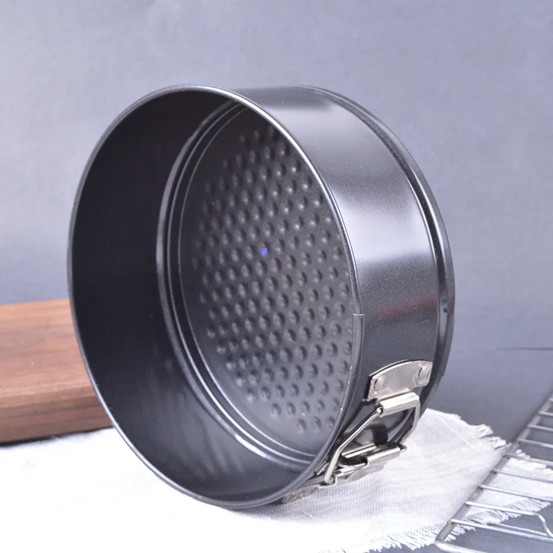 4-12 inch round open bottom cake ring mold 22cmwith lock non-stick mousse honeycomb cake mold household baking pie ring tray set